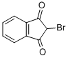 structure of CAS# 7319-63-3, 2-Bromoindene-1,3-Dione;2-Bromoindane-1,3-Dione;2-Bromoindane-1,3-Quinone;Nsc77090