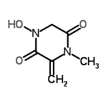 CAS#: 73198-67-1， 1-Hydroxy-4-methyl-3-methylene-2,5-piperazinedione