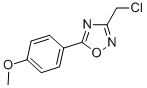 structure of CAS# 73217-31-9, 3-(Chloromethyl)-5-(4-Methoxyphenyl)-1,2,4-Oxadiazole;3-(CHLOROMETHYL)-5-(4-METHOXYPHENYL)-1,2,4-OXADIAZOLE