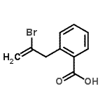 structure of CAS# 732248-92-9, 2-(2-Bromo-2-propen-1-yl)benzoic acid;2-(2-bromo-2-propenyl)benzoic acid