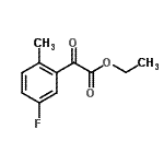 structure of CAS# 732251-76-2, Ethyl (5-fluoro-2-methylphenyl)(oxo)acetate;Ethyl 3-fluoro-6-methylbenzoylformate;Ethyl 5-fluoro-2-methylbenzoylformate