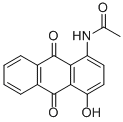 structure of CAS# 7323-62-8, 1-Acetamido-4-Hydroxyanthraquinone;N-(4-Hydroxy-9,10-Dioxo-1-Anthryl)Acetamide;N-(4-Hydroxy-9,10-Diketo-1-Anthryl)Acetamide;N-(4-Hydroxy-9,10-Dioxo-Anthracen-1-Yl)Ethanamide