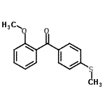 structure of CAS# 73242-08-7, (2-Methoxyphenyl)[4-(methylsulfanyl)phenyl]methanone;2-Methoxy-4'-thiomethylbenzophenone
