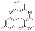 structure of CAS# 73257-48-4, 1,4-Dihydro-2,6-Dimethyl-4-(4-Methylphenyl)-3,5-Pyridinedicarboxylic Acid Dimethyl Ester;2,6-Dimethyl-4-(4-Methylphenyl)-1,4-Dihydropyridine-3,5-Dicarboxylic Acid Dimethyl Ester;2,6-Dimethyl-3,5-Dicarbomethoxy-4-(4-Methylphenyl)-1,4-Dihydropyridine;3,5-Pyridinedicarboxylic Acid, 1,4-Dihydro-2,6-Dimethyl-4-(4-Methylphenyl)-, Dimethyl Ester