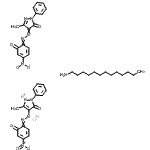 CAS#: 73297-15-1， (2,4-Dihydro-4-((2-(hydroxy)-4-nitrophenyl)azo)-5-methyl-2-phenyl-3H-pyrazol-3-onato)(2,4-dihydro-4-((2-(hydroxy)-5-nitrophenyl)azo)-5-methyl-2-phenyl-3H-pyrazol-3-onato)-Chromate hydrogen, compd. with 1-tridecanamine (1:1)