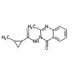 CAS#: 732992-32-4， 2-Methyl-N-(2-methyl-4-oxo-3(4H)-quinazolinyl)cyclopropanecarboxamide