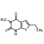 CAS#: 733015-18-4， 6-Ethyl-3-methyl-2-thioxo-2,3-dihydrothieno[2,3-d]pyrimidin-4(1H)-one