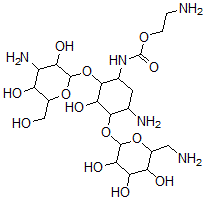 CAS#: 73352-74-6， 2-Aminoethyl N-[5-Amino-2-[4-Amino-3,5-Dihydroxy-6-(Hydroxymethyl)Oxan-2-Yl]Oxy-4-[6-(Aminomethyl)-3,4,5-Trihydroxyoxan-2-Yl]Oxy-3-Hydroxycyclohexyl]Carbamate