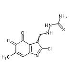 CAS#: 73355-53-0， 2-[(2-Chloro-6-methyl-4,5-dioxo-4,5-dihydro-3H-indol-3-ylidene)methyl]hydrazinecarbothioamide