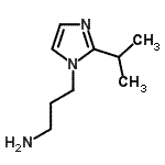 structure of CAS# 733756-66-6, 3-(2-Isopropyl-1H-imidazol-1-yl)-1-propanamine;[3-(2-isopropyl-1H-imidazol-1-yl)propyl]amine;3-(2-isopropyl-1H-imidazol-1-yl)propan-1-amine;3-(2-Isopropyl-imidazol-1-yl)-propylamine
