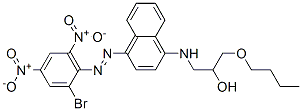 CAS#: 73384-73-3， 1-[[4-[(2-Bromo-4,6-Dinitrophenyl)Azo]-1-Naphthyl]Amino]-3-Butoxypropan-2-Ol