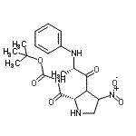 CAS#: 73385-89-4， 3-[(2S)-2-Anilinopropanoyl]-N-{[(2-methyl-2-propanyl)oxy]carbonyl}-4-nitro-L-prolinamide