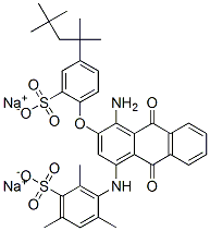 CAS#: 73398-28-4， 3-[[4-Amino-9,10-Dihydro-9,10-Dioxo-3-[2-Sulfo-4-(1,1,3,3-Tetramethylbutyl)Phenoxy]-1-Anthracenyl]Amino]-2,4,6-Trimethyl-Benzenesulfonicacid Sodium Salt (1:2)