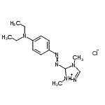 CAS#: 73398-77-3， 5-{[4-(Diethylamino)phenyl]diazenyl}-1,4-dimethyl-4,5-dihydro-1H-1,2,4-triazol-1-ium chloride