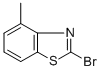 structure of CAS# 73443-76-2, 2-Bromo-4-Methylbenzothiazole;2-Bromo-4-Methylbenzo[D]Thiazole;2-BROMO-4-METHYLBENZOTHIAZOLE;2-BROMO-4-METHYLBENZOTIAZOLE