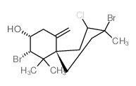 CAS#: 73494-22-1， (2S,3R,6S)-2,9-Dibromo-8-Chloro-1,1,9-Trimethyl-5-Methylidenespiro[5.5]Undecan-3-Ol