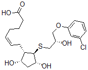 CAS#: 73523-00-9， (Z)-7-[(1S,2R,3R,5S)-2-[(2S)-3-(3-Chlorophenoxy)-2-Hydroxypropyl]Sulfanyl-3,5-Dihydroxycyclopentyl]Hept-5-Enoic Acid