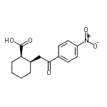 结构式 CAS# 735274-68-7, (1R,2R)-2-[2-(4-硝基苯基)-2-氧代乙基]环己烷羧酸