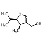 CAS#: 735317-70-1， [(4S,5R)-5-Isopropyl-4-methyl-4,5-dihydro-1,2-oxazol-3-yl]methanol