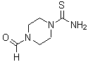 CAS 登录号：73553-80-7， 4-甲酰基-1-哌嗪硫代甲酰胺