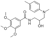 CAS#: 73571-93-4， N-[2-Hydroxy-3-[Methyl-(4-Methylphenyl)Amino]Propyl]-3,4,5-Trimethoxybenzamide