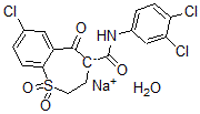 CAS#: 73574-69-3， Sodium 7-Chloro-4-[(3,4-Dichlorophenyl)Carbamoyl]-1,1-Dioxo-2,3-Dihydrobenzo[b]Thiepin-5-Olate Hydrate