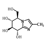 CAS#: 736124-86-0， (5R,6R,7S,8S)-5-(Hydroxymethyl)-2-methyl-5,6,7,8-tetrahydroimidazo[1,2-a]pyridine-6,7,8-triol