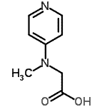 structure of CAS# 736913-58-9, N-Methyl-N-4-pyridinylglycine;2-(methyl(pyridin-4-yl)amino)acetic acid;2-[methyl(pyridin-4-yl)amino]acetic acid