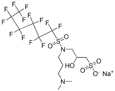CAS#: 73772-32-4, Sodium 3-(3-Dimethylaminopropyl-(1,1,2,2,3,3,4,4,5,5,6,6,6-Tridecafluorohexylsulfonyl)Amino)-2-Hydroxypropane-1-Sulfonate