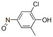 structure of CAS# 73791-20-5, 2-Chloro-6-Methyl-4-Nitroso-Phenol;Nsc677510;3-07-00-03392 (Beilstein Handbook Reference);6-Chloro-4-Nitroso-O-Cresol (Contains Approx. 50% Water)