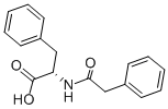 structure of CAS# 738-75-0, N-(2-Phenylacetyl)-L-Phenylalanine;(2S)-2-[(1-Oxo-2-Phenylethyl)Amino]-3-Phenylpropanoic Acid;(2S)-3-Phenyl-2-[(2-Phenylacetyl)Amino]Propionic Acid;(2S)-3-Phenyl-2-(2-Phenylethanoylamino)Propanoic Acid