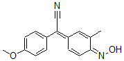 CAS#: 73806-34-5， alpha-(4-Hydroxyimino-3-Methyl-2,5-Cyclohexadien-1-Ylidene)-4-Methoxybenzeneacetonitrile