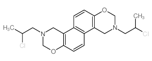 CAS#: 73816-78-1， 2,3,4,8,9,10-Hexahydro-3,9-Bis(2-Chloropropyl)Naphtho[1,2-e:5,6-e']Bis[1,3]Oxazine