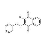 CAS#: 73816-81-6， 2-(Benzylsulfanyl)-3-chloro-1,4-naphthoquinone
