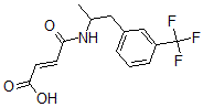 CAS 登录号：73826-13-8， (E)-4-氧代-4-[1-[3-(三氟甲基)苯基]丙-2-基氨基]丁-2-烯酸