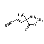 CAS#: 73838-95-6， Methyl (3E)-2-amino-4-cyano-2-methyl-3-butenoate