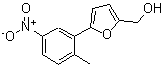 结构式 CAS# 738605-14-6, [5-(2-甲基-5-硝基苯基)-2-呋喃基]甲醇