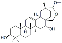 CAS#: 73947-05-4， (3beta,16alpha,20beta)-28,29-Epoxy-29-Methoxy-Olean-12-Ene-3,16-Diol