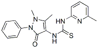 CAS#: 73953-57-8， 1-(1,5-Dimethyl-3-Oxo-2-Phenylpyrazol-4-Yl)-3-(6-Methylpyridin-2-Yl)Thiourea