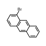 structure of CAS# 7397-92-4, 1-Bromoanthracene;1-Bromoanthracene (purified by sublimation)