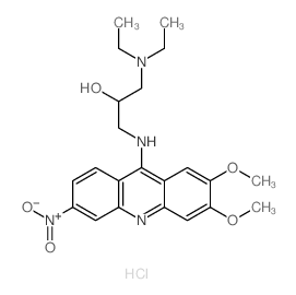 CAS#: 73972-50-6， 1-Diethylamino-3-[(2,3-Dimethoxy-6-Nitroacridin-9-Yl)Amino]Propan-2-Ol Hydrochloride