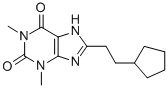 CAS#: 74039-71-7， 8-(2-Cyclopentylethyl)-1,3-Dimethyl-7H-Purine-2,6-Dione