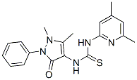 CAS#: 74051-61-9， 1-(1,5-Dimethyl-3-Oxo-2-Phenylpyrazol-4-Yl)-3-(4,6-Dimethylpyridin-2-Yl)Thiourea