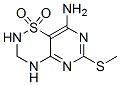 CAS#: 74051-77-7， 6-Methylsulfanyl-1,1-Dioxo-3,4-Dihydro-2H-Pyrimido[6,5-e][1,2,4]Thiadiazin-8-Amine