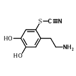 CAS#: 740751-77-3， 2-(2-Aminoethyl)-4,5-dihydroxyphenyl thiocyanate