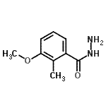 structure of CAS# 740799-69-3, 3-Methoxy-2-methylbenzohydrazide;3-Methoxy-2-methylbenzohydrazide;MFCD12031987