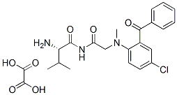 CAS#: 74088-44-1， N-(2-Benzoyl-4-chlorophenyl)-N-methyl-DL-valylglycinamide ethanedioate hydrate