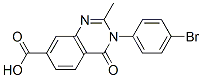 CAS 登录号:74101-57-8, 3-(4-溴苯基)-2-甲基-4-氧代喹唑啉-7-羧酸