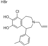 CAS#: 74115-08-5， 6-Chloro-2,3,4,5-Tetrahydro-1-(3-Methylphenyl)-3-(2-Propenyl)-1H-3-Benzazepine-7,8-Diol Hydrobromide