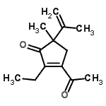 CAS#: 741694-90-6， 3-Acetyl-2-ethyl-5-isopropenyl-5-methyl-2-cyclopenten-1-one